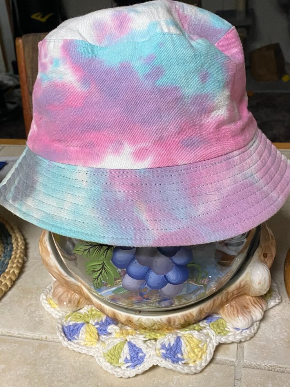 Tie dye fishing hat